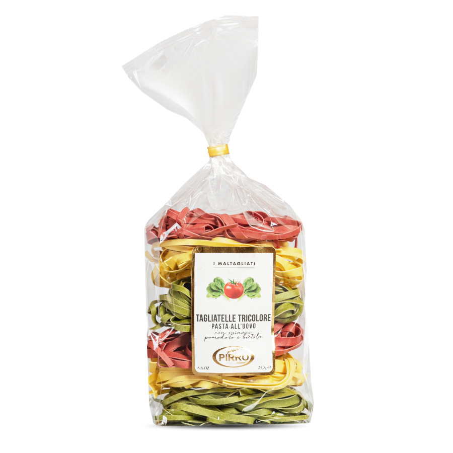Tagliatelle tricolore 250g – Pasta Pirro